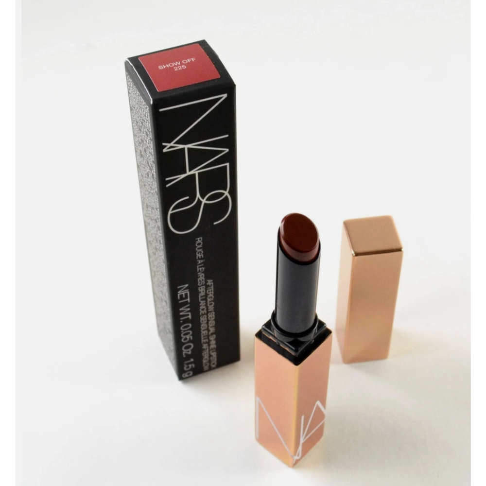 Nars Afterglow Sensual Shine Lipstick SHOW OFF #225 - Size 0.05 Oz. / 1.5 g